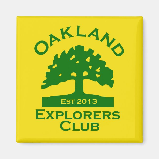 Íman Magnet do Oakland Explorers Club (Frente)