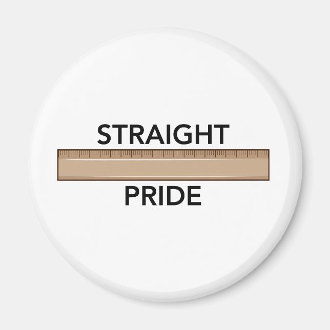 Íman Magnet do Orgulho de hetero (Frente)