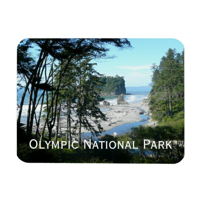 Íman Magnet do Parque Nacional da olimpiadas (Horizontal)