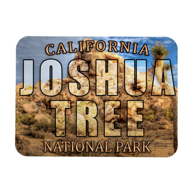 Íman Magnet do Parque Nacional de Joshua Tree (Horizontal)