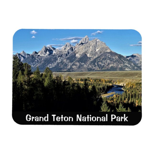 Íman Magnet do Parque Nacional Grand Teton (Horizontal)