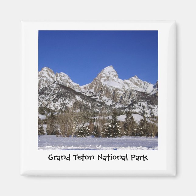 Íman Magnet do Parque Nacional Grand Teton (Frente)