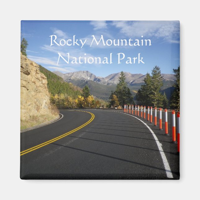 Íman Magnet do Parque Nacional Rocky Mountain (Frente)