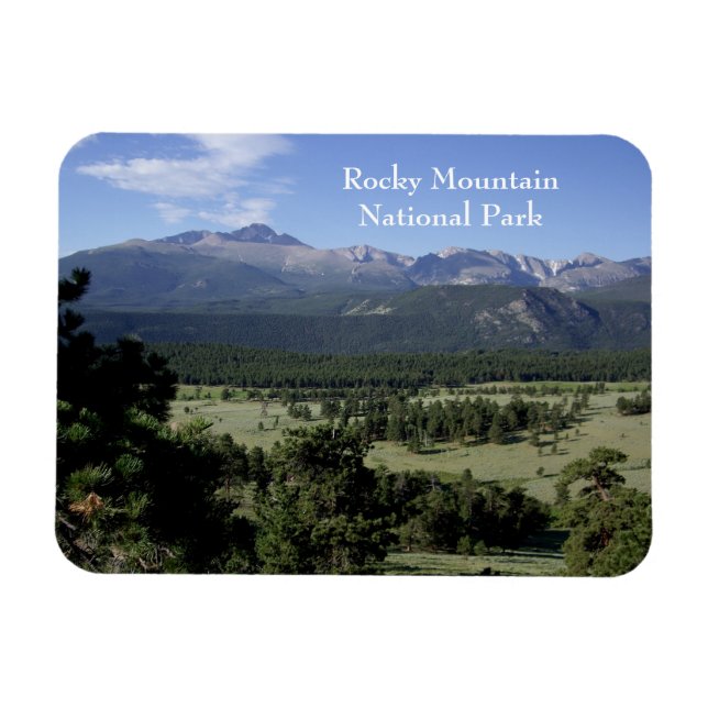 Íman Magnet do Parque Nacional Rocky Mountain (Horizontal)