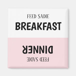 Íman Magnet do Pet Feeding Tracker Personalizado