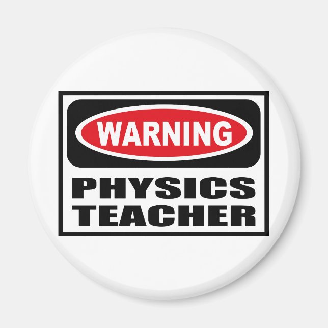 Íman Magnet do professor de física de aviso (Frente)