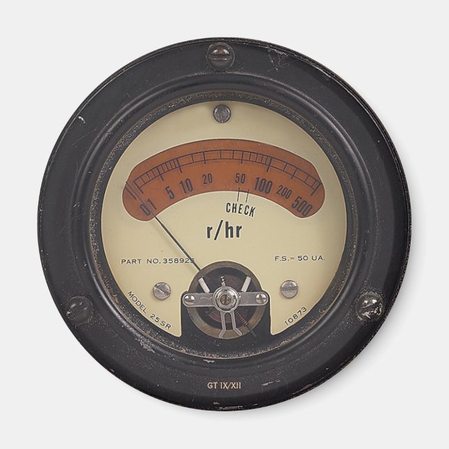 Íman Magnet do Raytheómetro do Professor Temple (Frente)