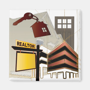 Íman Magnet do Realtor de Trabalhos