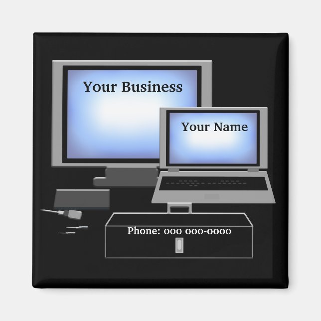 Íman Magnet do Serviço de Reparo do Computador (Frente)