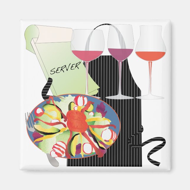 Íman Magnet do Servidor de Trabalhos (Frente)