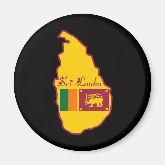 Íman Magnet do Sri Lanka (Frente)