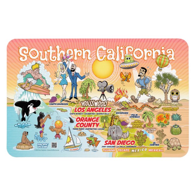 Íman Magnet do sul da Califórnia (Horizontal)