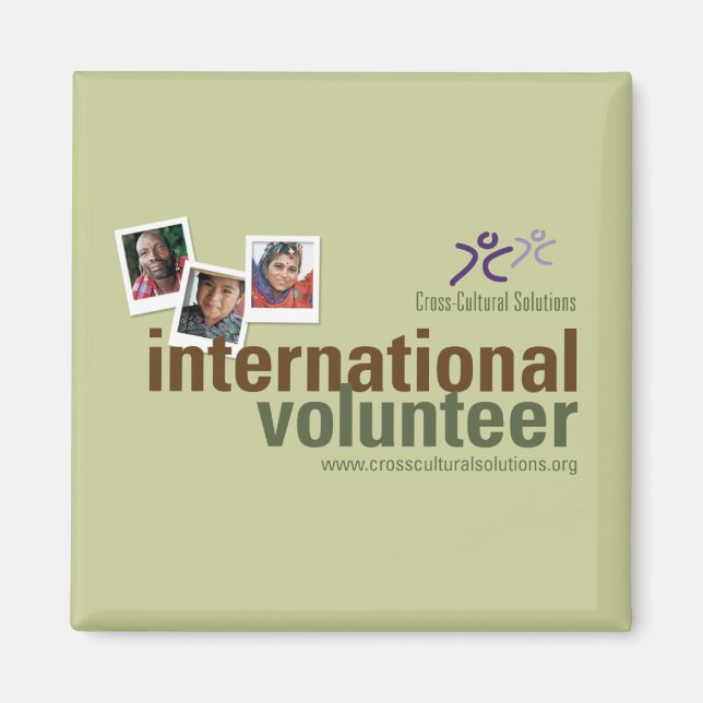 Íman Magnet do Voluntário Internacional CCS (Frente)