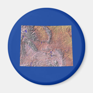 Íman Magnet do Wyoming Map
