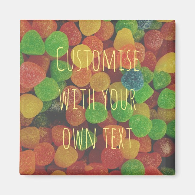 Íman Magnet Docente Colorido Personalizado (Frente)