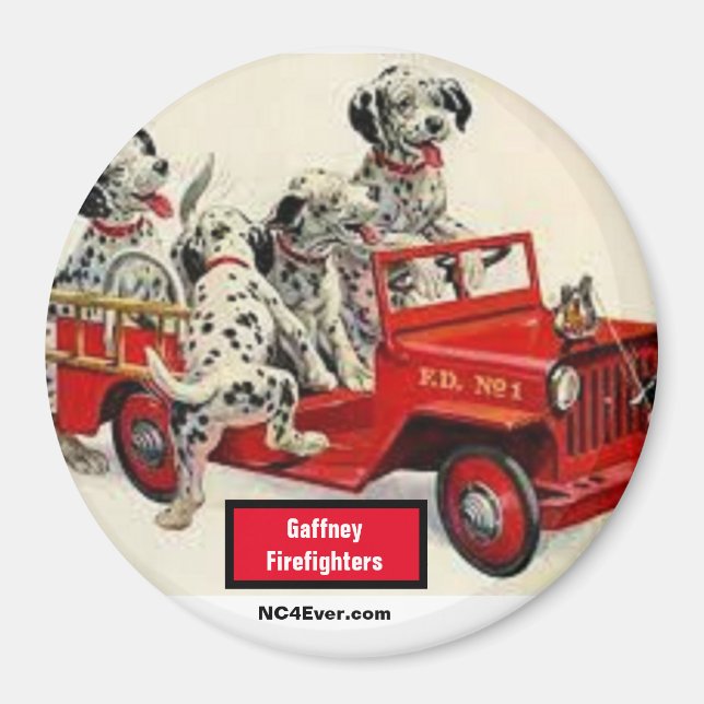Íman Magnet dos Bombeiros de Gaffney (Frente)