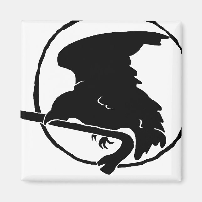 Íman Magnet em barra de galeria preto/branco, redondo e (Frente)