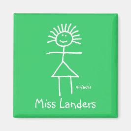 Íman Magnet Engraçado de Professores da Escola Elementa