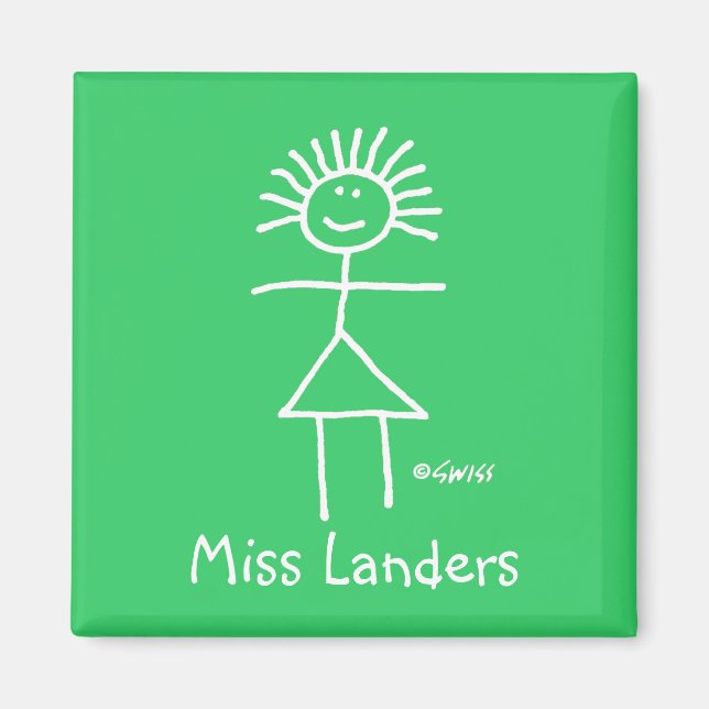 Íman Magnet Engraçado de Professores da Escola Elementa (Frente)