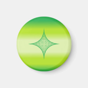 Íman Magnet Estrela Verde (redondo)