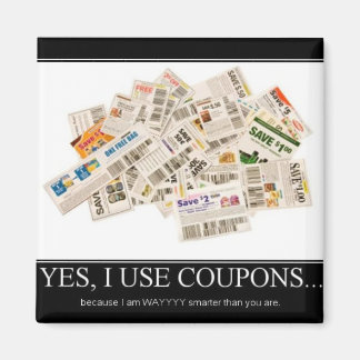 Íman Magnet - Eu uso cupons porque sou muito mais intel