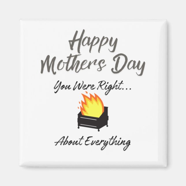 Íman Magnet Feliz dia de as mães Engraçado (Frente)