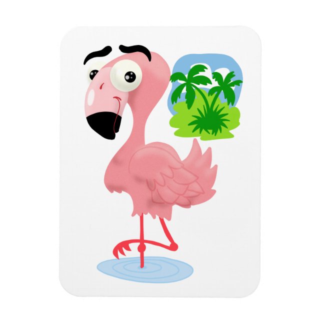 Íman Magnet Flamingo rosa (Vertical)
