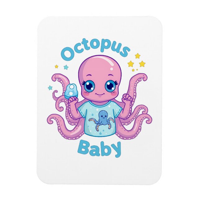 Íman Magnet flexible Octopus Baby  (Vertical)