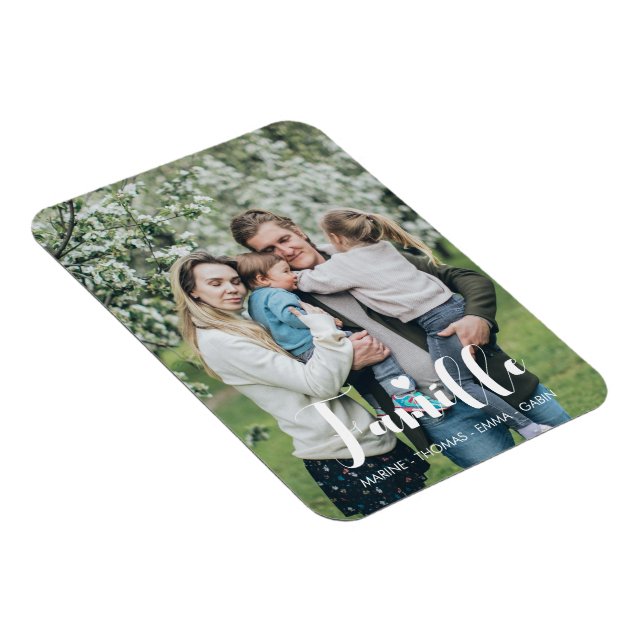 Íman Magnet flexible personnalisé photo de famille prén (Lado Direito)