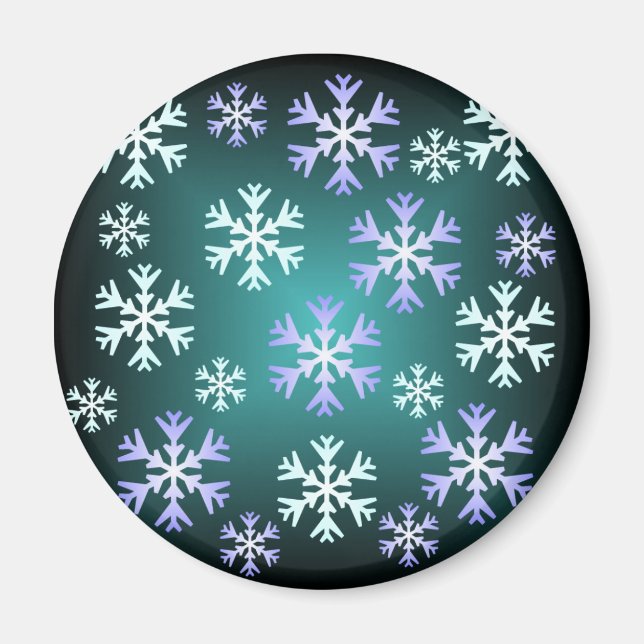 Íman Magnet Floco de Neve Natal (Frente)