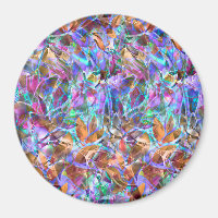 Magnet Floral Abstrato Vidro Estreito
