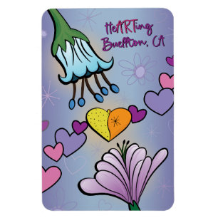 Íman Magnet - Flores ARTing - Buellton.Art