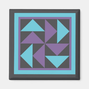 Íman Magnet - Flying Dutchman Quilt Block