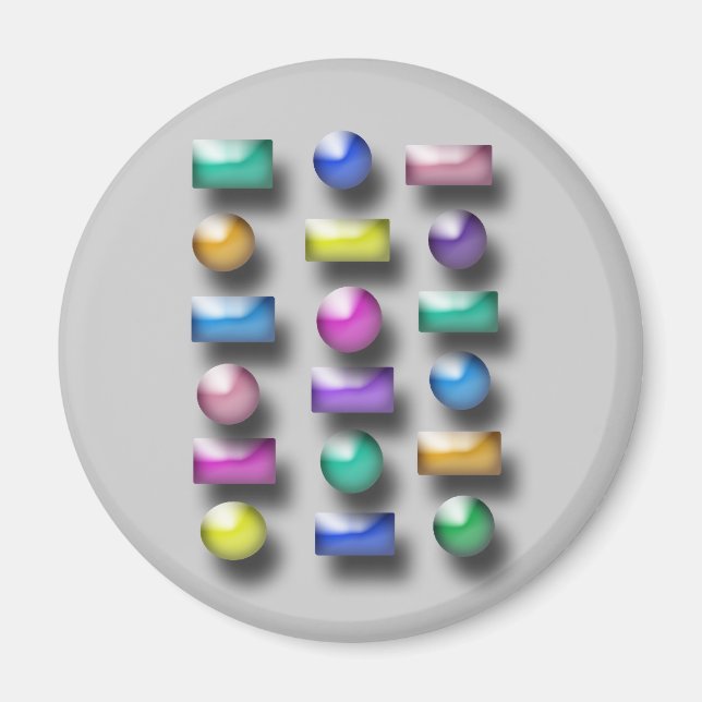 Íman Magnet - formas 3D (Frente)