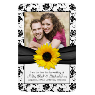 Íman Magnet Fotográfico de Casamento Floral Branco de G
