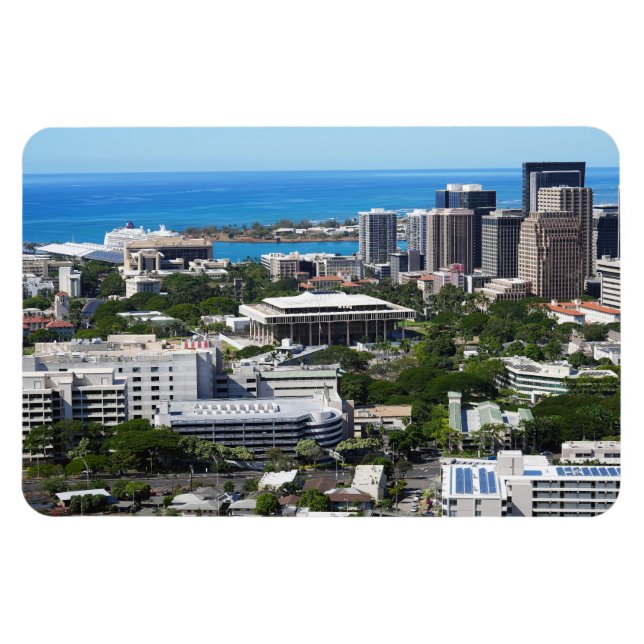 Íman Magnet Fotográfico Honolulu Hawaii (Horizontal)