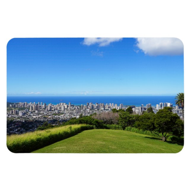 Íman Magnet Fotográfico Honolulu Hawaii (Horizontal)