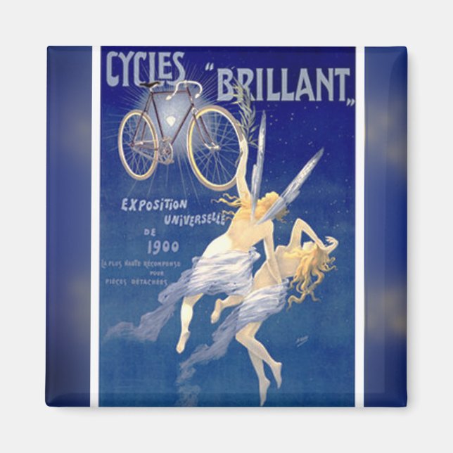 Íman Magnet Francês para Anúncio Bicicleta (1900) (Frente)