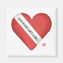 Magnet Frigorífico do Coração DiveHeart