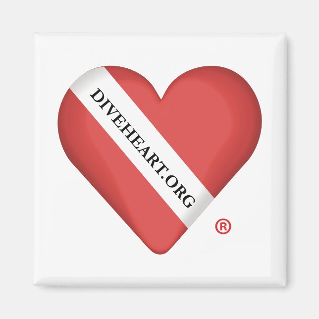Íman Magnet Frigorífico do Coração DiveHeart (Frente)
