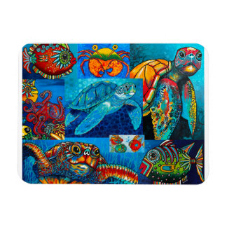 Íman Magnet "Funky Sea Critters Collage"