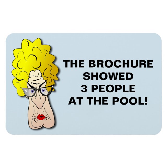 Íman Magnet Funny Cruise Cabine - Brochura (Horizontal)