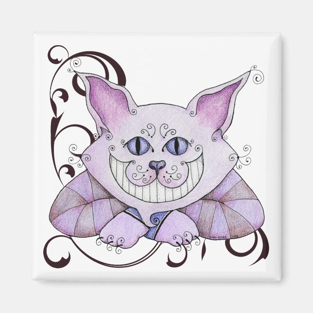 Íman Magnet Gato de Cheshire (Frente)