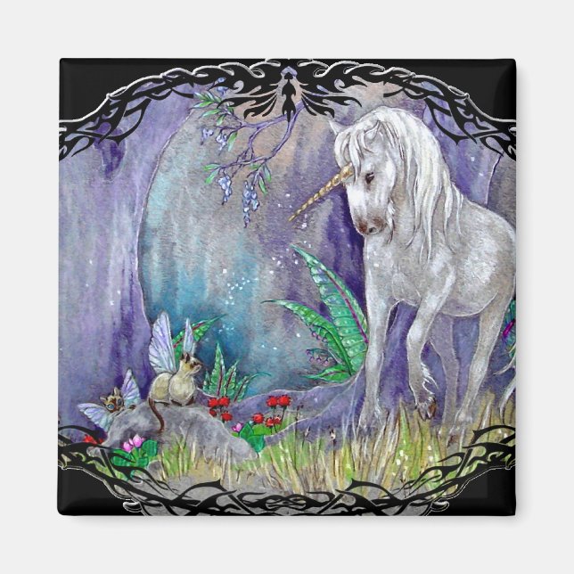 Íman Magnet - Gatos De Fada Unicorn (Frente)