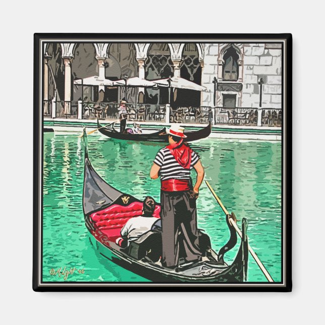 Íman Magnet: Gondolier (Frente)