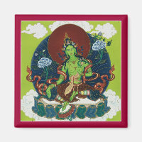 MAGNET Green Tara - ímã quadrado