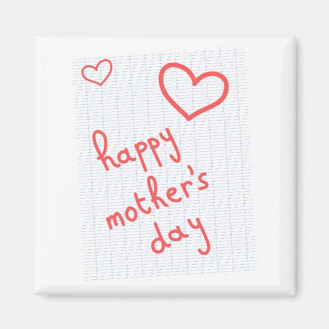 Íman magnet "happy mother's day" (Frente)