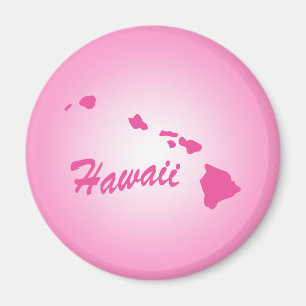 Íman Magnet Hawaii, estado rosa,