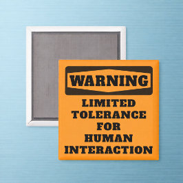 Íman Magnet Humor do Serviço de Tolerância Limitada de