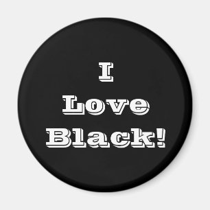 Íman Magnet I Love Black